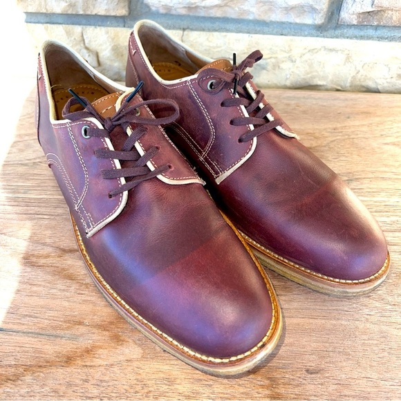 J&M 1850 Howell Mens Brown Sheepskin Oxford Johnston & Murphy Size 8.5M - Picture 1 of 11